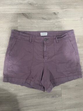 Studio Blue Purple Utility Cotton-blend Shorts Size 33
